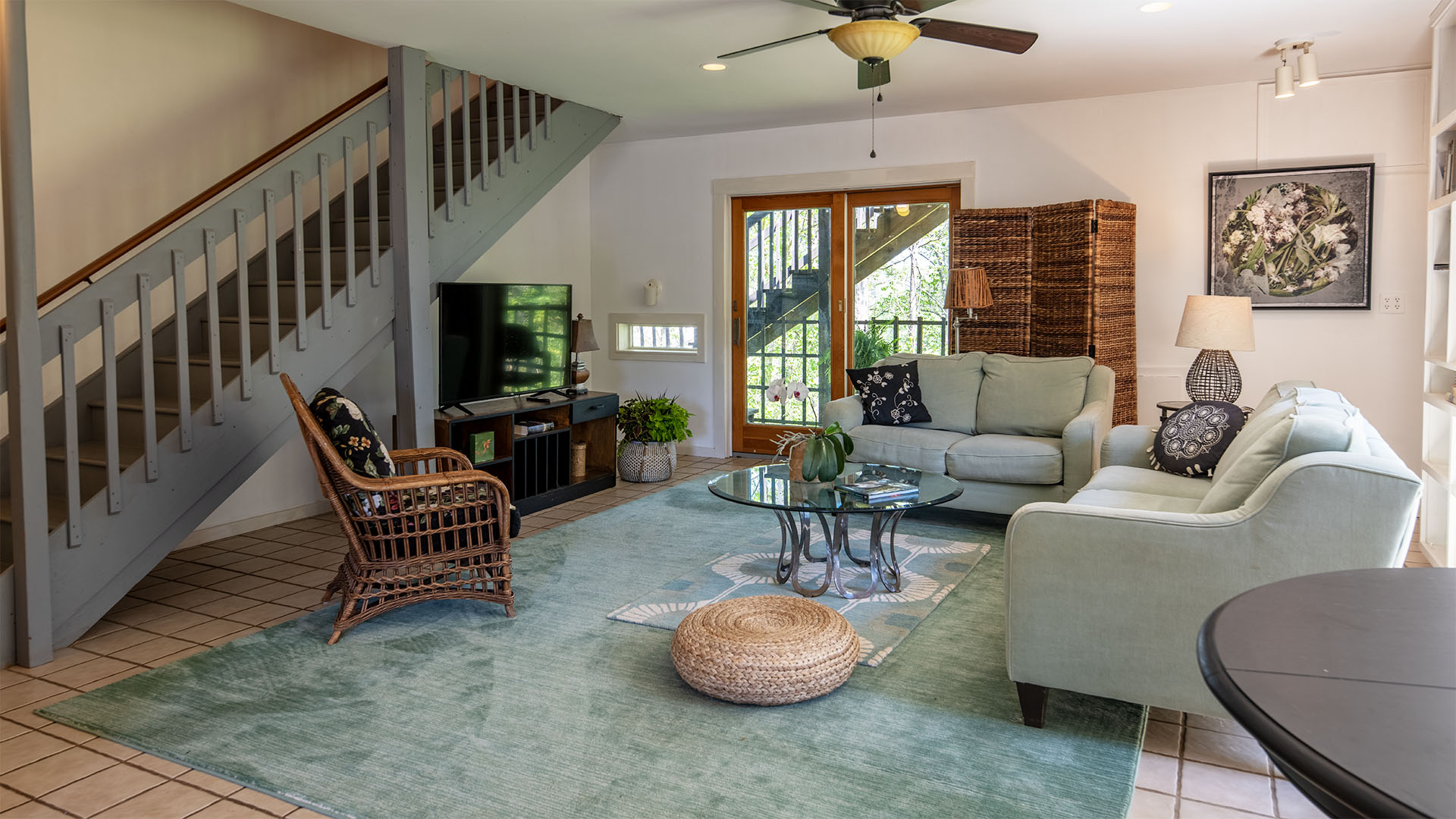 Living room interior in Central Virginia home