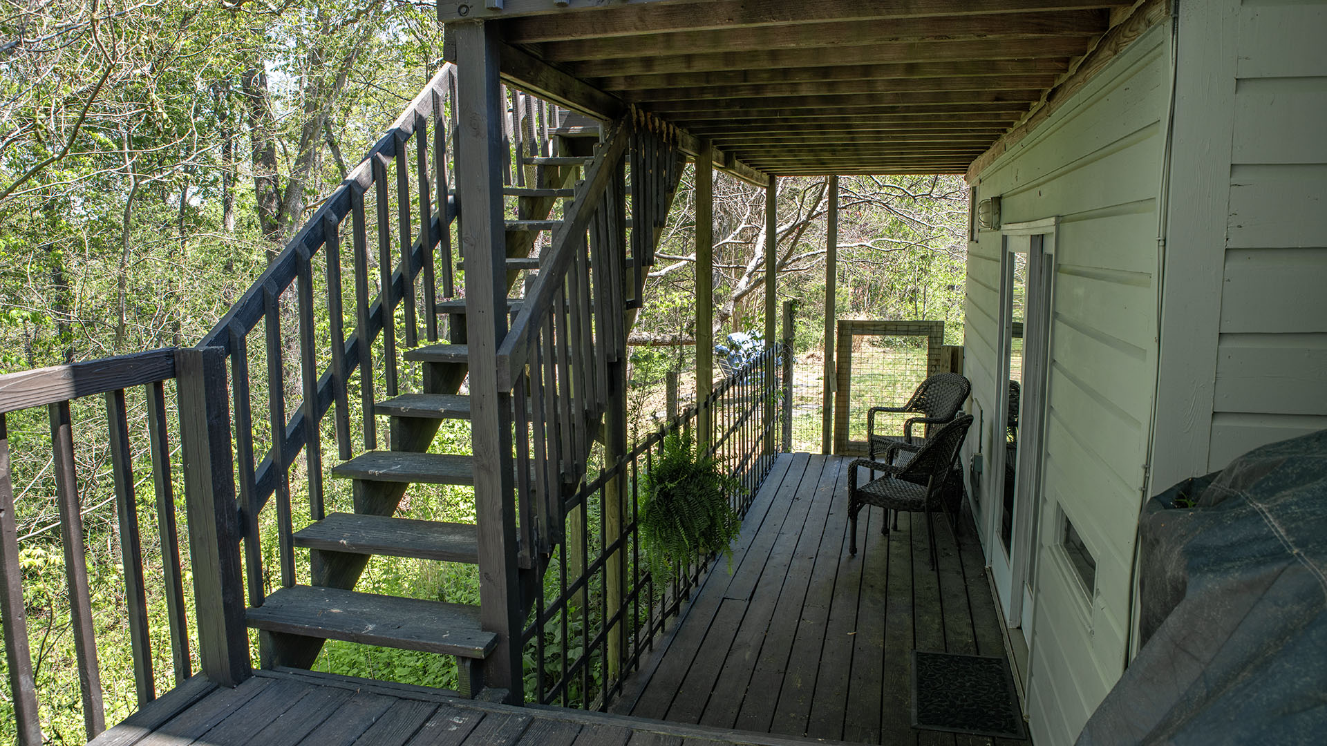 Lower deck at Scottsville VA home