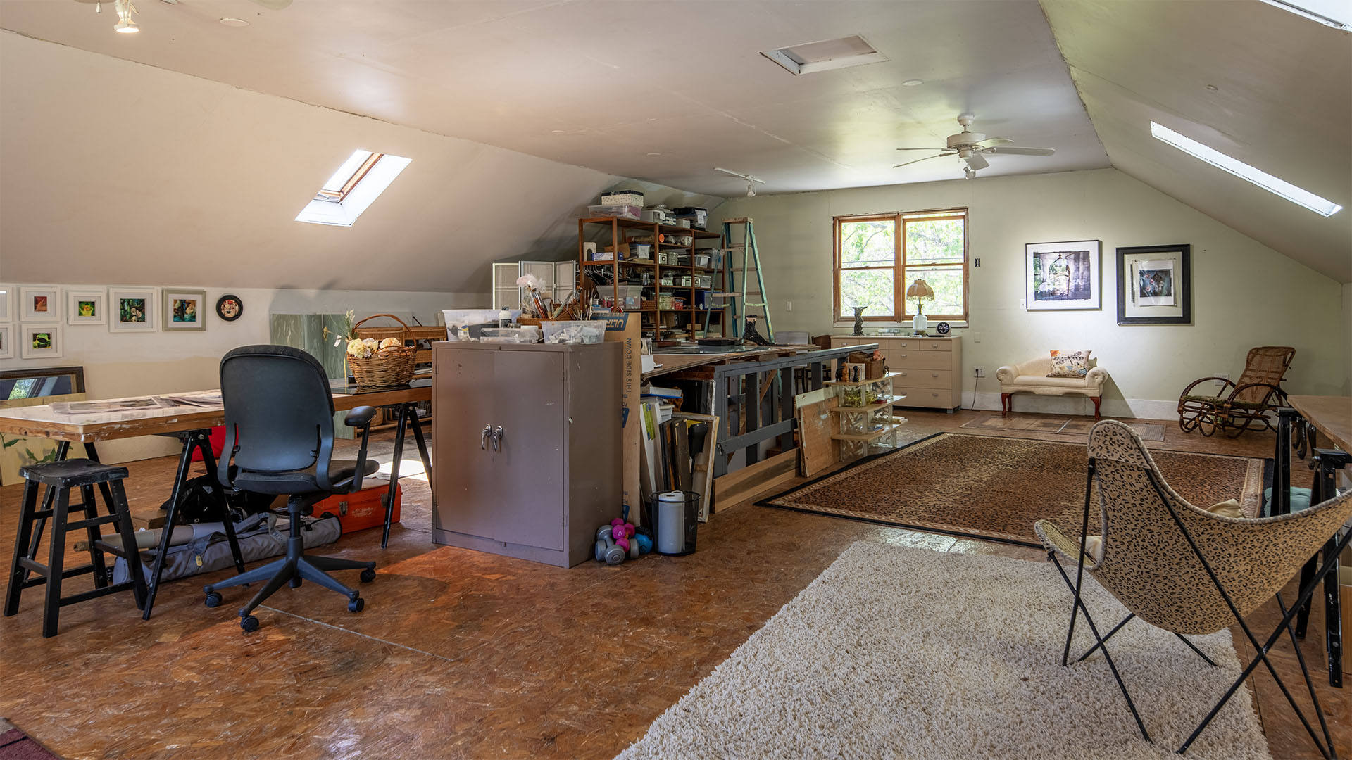 Two level loft space in detached studio in Virginia