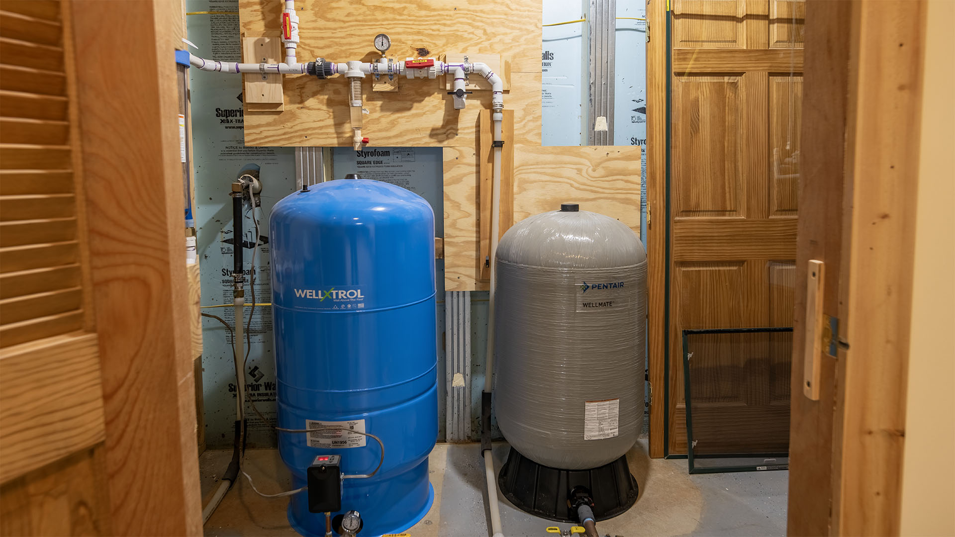 New well pressure tank serving the Madison County Virginia farm
