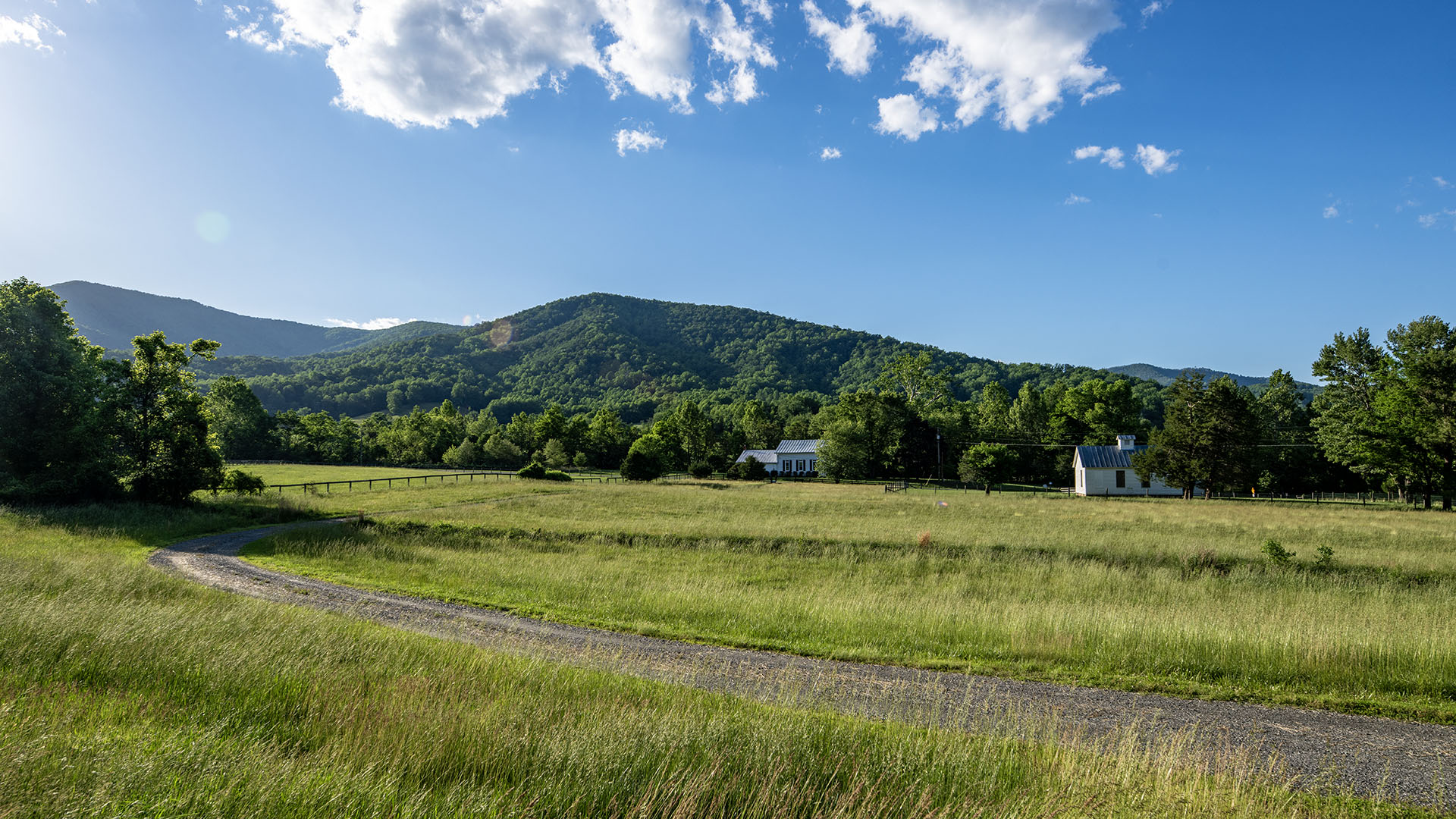 View towards historic Graves Mill Village Madison VA
