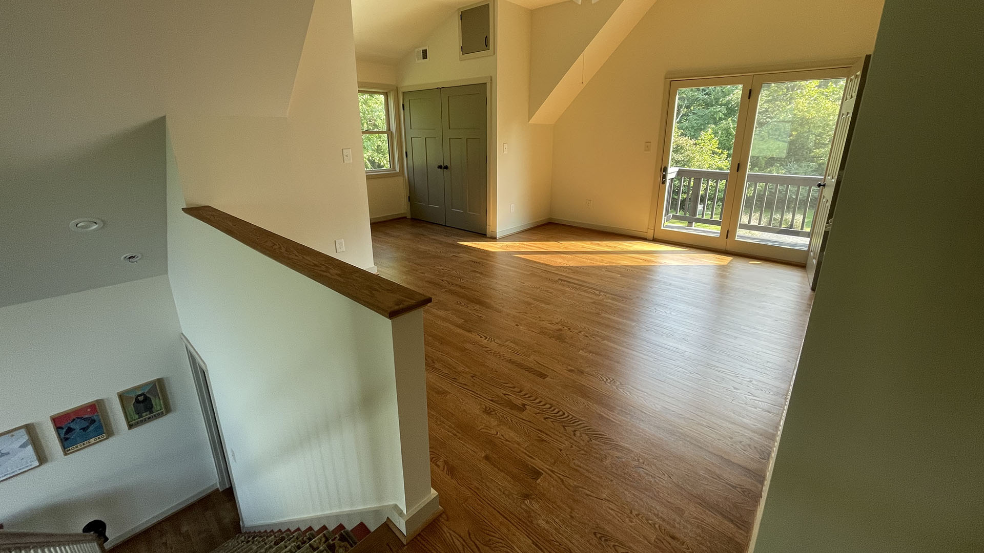 Loft bedroom in Madison Virginia country home